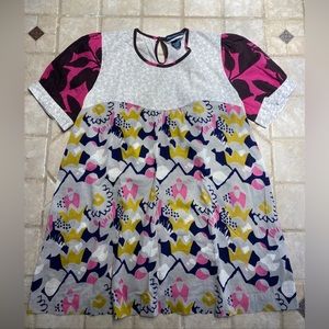 French Connection floral blouse shirt 100% Cotton, Size 4.